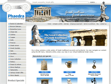Tablet Screenshot of greeksouvenirshop.com